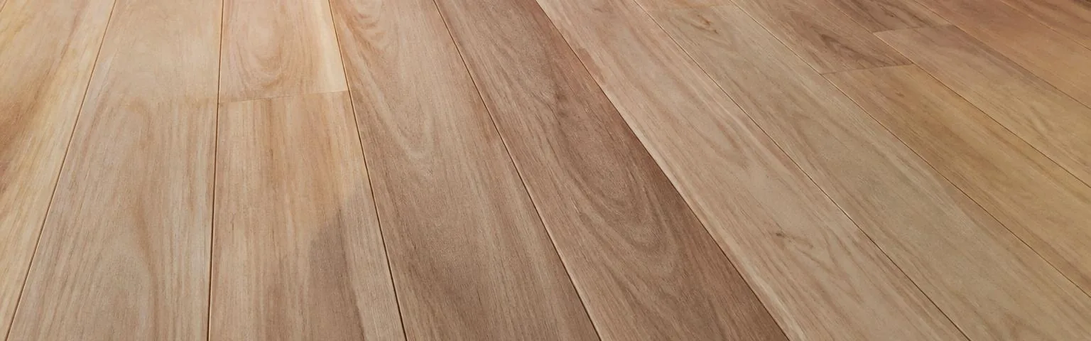 Raw Australian hardwood floorboards laid before sanding