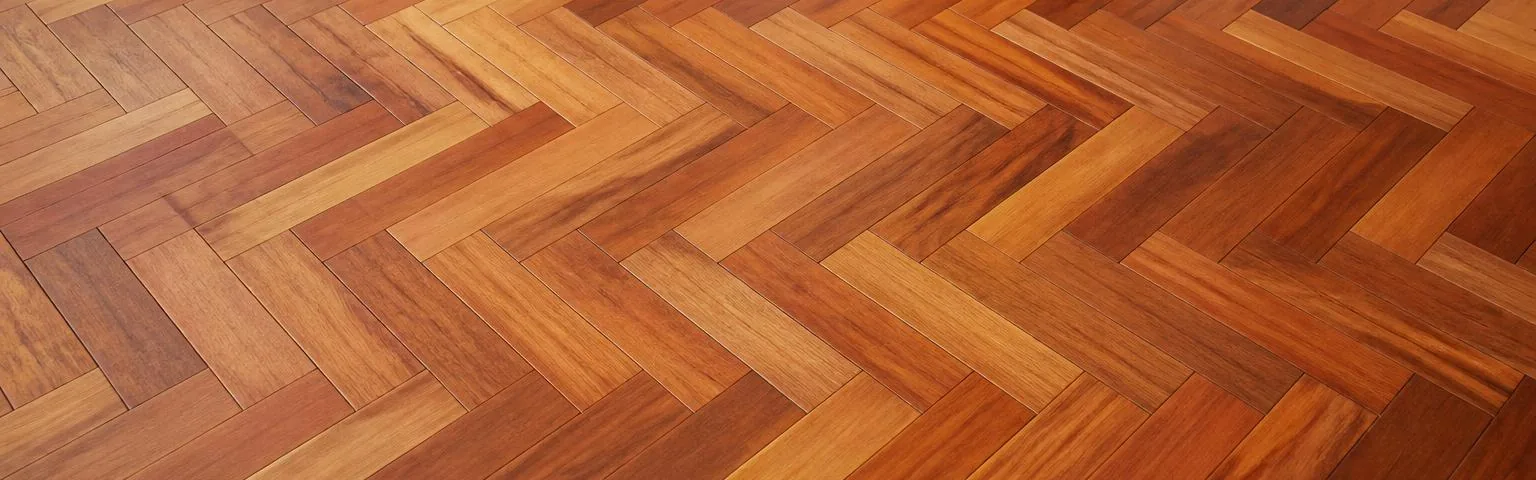 Herringbone parquetry timber flooring pattern